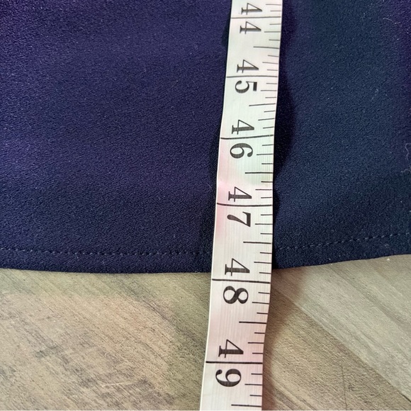 Calvin Klein Dark Navy Size 10 Fit & Flare Midi Dress Sleeveless Belted - Picture 3 of 11